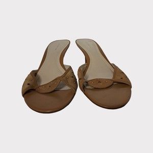 Ann Taylor Light Brown Open-Toe Shoes